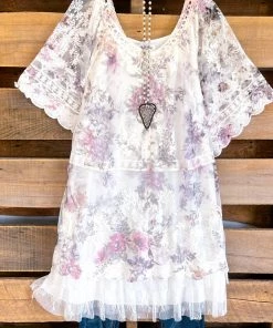 Origami AHB EXCLUSIVE: You'll Be In My Heart Top - Ivory/Floral What's New