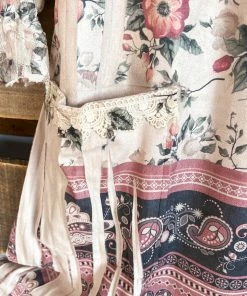 Origami What's New AHB EXCLUSIVE: Candle On The Water Suede Tunic - Beige/Floral