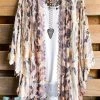 Origami AHB EXCLUSIVE: Long Awaited Lace Cardigan - Beige/Leopard
