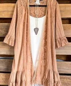 Sassybling What's New AHB EXCLUSIVE: Champagne In The City Cardigan - Mocha