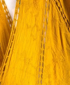 Origami For The First Time In Forever OVERSIZED Kimono - Mustard - 100% COTTON What's New