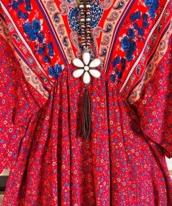 Umgee Dazzling Grace Dress - Red Mix - SALE