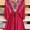 Umgee Dazzling Grace Dress - Red Mix - SALE
