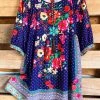 Umgee Tropical Meadow Dress - Indigo