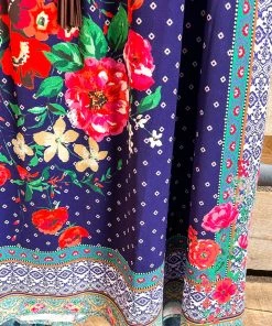 Umgee Tropical Meadow Dress - Indigo