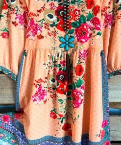 Umgee What's New Tropical Meadow Dress - Cantaloupe