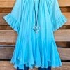 Sassybling What's New AHB EXCLUSIVE: The It Girl Oversized Loose Fitting Tunic - Light Blue