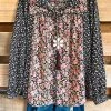 Umgee Genuine Charm Top - Black Mix