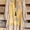Umgee Endless Delight Dress - Golden Yellow Mix - SALE