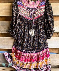 Umgee Endless Banter Dress - Black - SALE