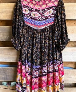 Umgee Endless Banter Dress - Black - SALE