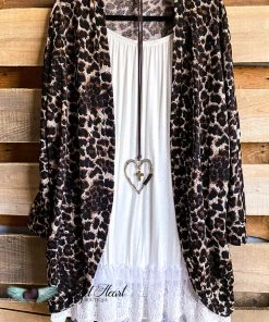 Emerald Display Of Beauty Cardigan - Leopard - SALE