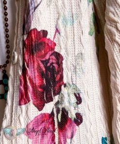 Origami What's New AHB EXCLUSIVE: Angel In You Sweater Cardigan - Natural/Big Rose