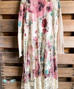 Origami What's New AHB EXCLUSIVE: Angel In You Sweater Cardigan - Natural/Big Rose