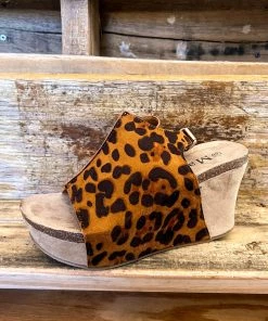 Let's See Style Born To Run Wedges - Leopard What's New