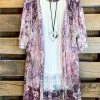 Origami AHB EXCLUSIVE: More Than Just A Friend Lace Kimono - Plum What's New