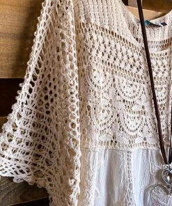 Origami AHB EXCLUSIVE: Delightful Details Cotton Top - Natural - 100% COTTON What's New