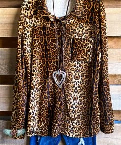 Umgee Frill Seeker Fleece Tunic - Camel Mix - SALE