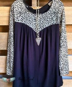 Emerald Beyond Happiness Top - Ivory On Black - SALE