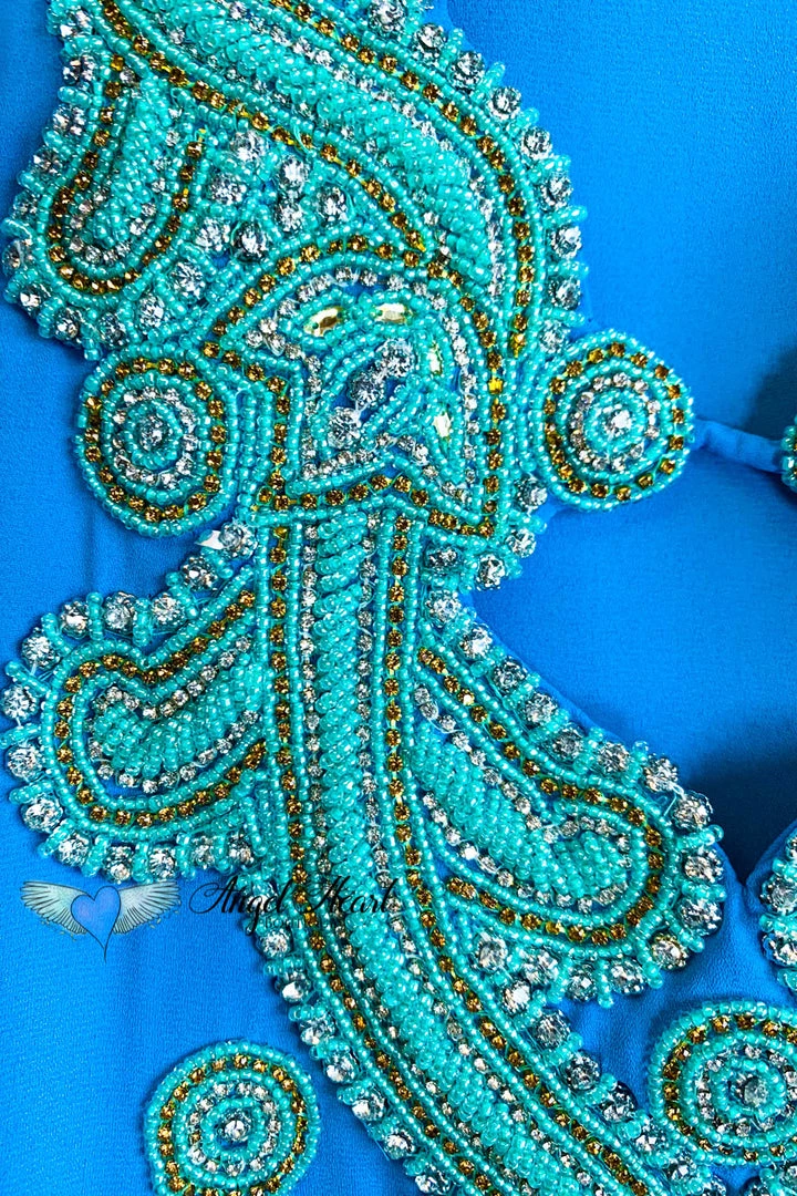 Kareena's Trends AHB EXCLUSIVE: Arabian Nights Blouse - Turquoise What's New 4 Kareena's Trends AHB EXCLUSIVE: Arabian Nights Blouse - Turquoise What's New