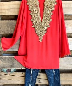 Kareena's Trends AHB EXCLUSIVE: Arabian Nights Blouse - Coral What's New