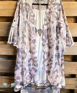 Origami Go For It Crochet Cardigan - Leopard - 100% COTTON