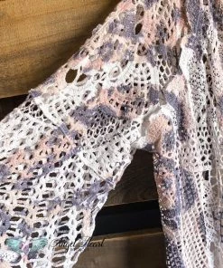 Origami Go For It Crochet Cardigan - Leopard - 100% COTTON