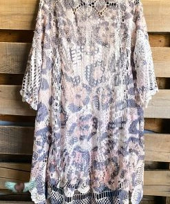 Origami Go For It Crochet Cardigan - Leopard - 100% COTTON