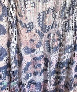 Origami Go For It Crochet Cardigan - Leopard - 100% COTTON