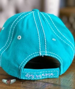 Too Too Hat What's New Dog Mama Pug Face Hat - Turquoise