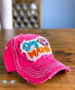 Too Too Hat Dog Mama Pug Face Hat - Fuchsia