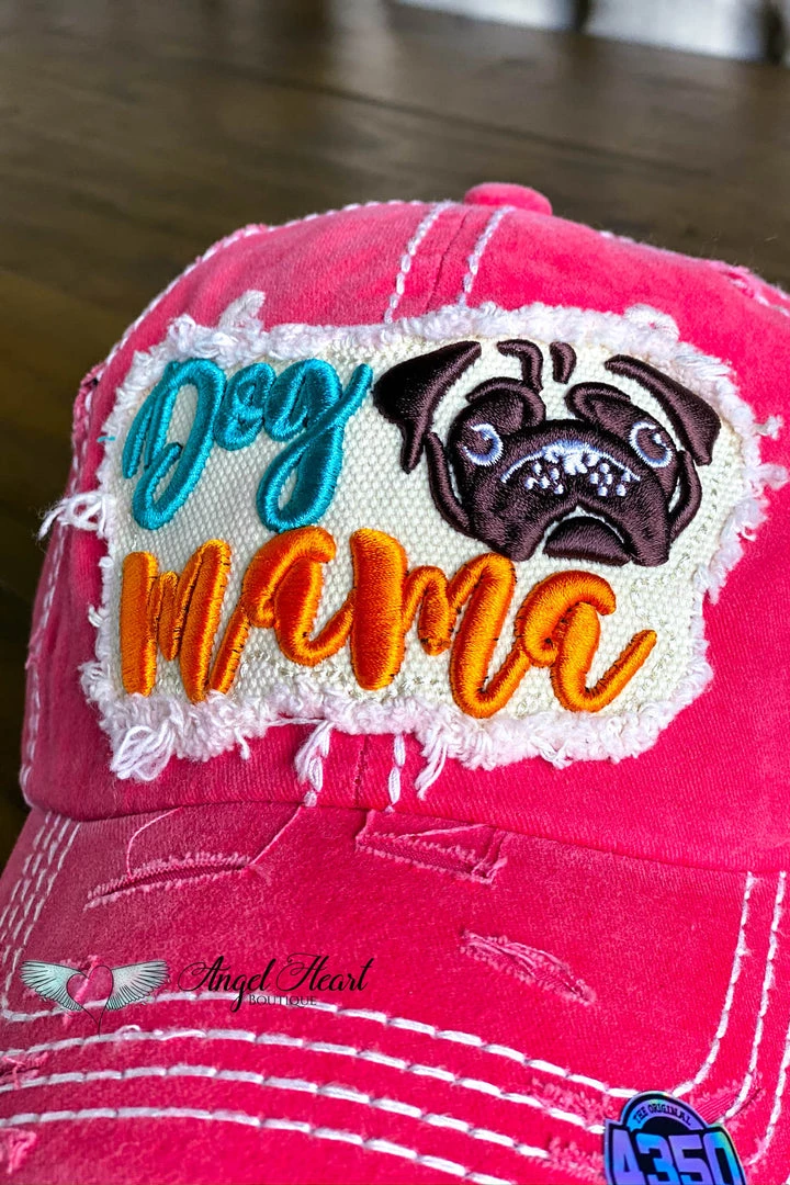 Too Too Hat Dog Mama Pug Face Hat - Fuchsia 7 Too Too Hat Dog Mama Pug Face Hat - Fuchsia