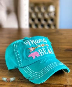 Suzie Mama Bear Arrow Hat - Turquoise