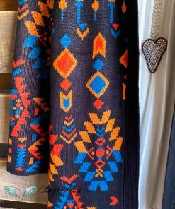Andree Aztec Dream Cardigan - Black/Multi - SALE