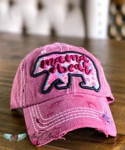 Too Too Hat Burgundy Mama Bear Hat - Floral What's New