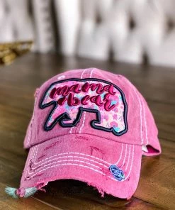 Too Too Hat Burgundy Mama Bear Hat - Floral What's New