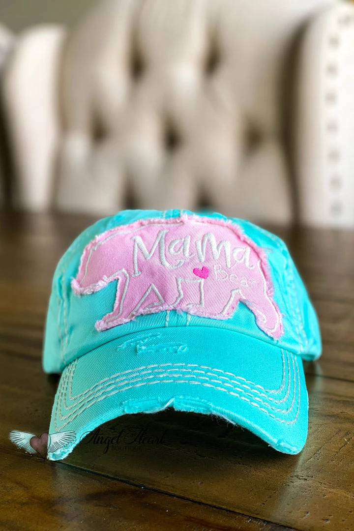 Too Too Hat Mama Bear Heart Hat - Mint 3 Too Too Hat Mama Bear Heart Hat - Mint