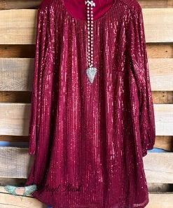 Andree Any Night Dress - Wine - SALE