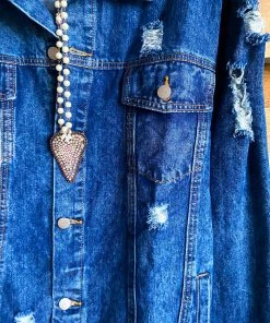 Umgee To Any Mountains Denim Jacket - Indigo - SALE