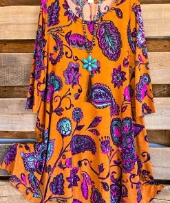 Sassylook Lovely Day Tunic - Dark Rust What's New