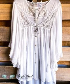 A&A What's New AHB EXCLUSIVE: Finding Freedom Sheer Blouse - Ivory