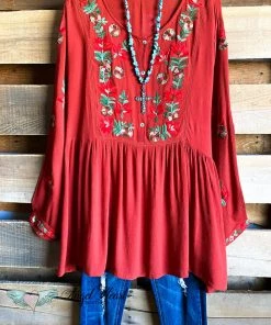 A&A AHB EXCLUSIVE: Such A Darling Tunic - Rust