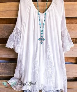 Sassybling What's New AHB EXCLUSIVE: Spring Sighting Tunic/Dress- White