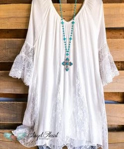 Sassybling What's New AHB EXCLUSIVE: Spring Sighting Tunic/Dress- White