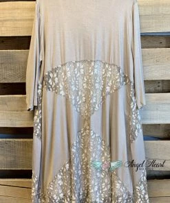 Sassybling AHB EXCLUSIVE: Sweet Smiles Lace Cardigan - Mocha - SALE