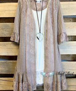 Sassybling What's New AHB EXCLUSIVE: Champagne In The City Cardigan - Mocha