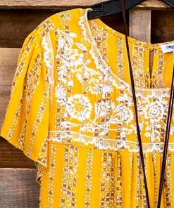 Andree Let's Get Going Top - Marigold