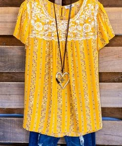 Andree Let's Get Going Top - Marigold