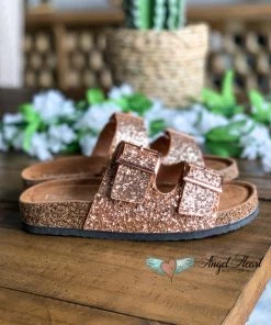 Angel Heart Boutique Shine Bright Buckle Sandals - Rose Gold - SALE Shoes 15 Angel Heart Boutique Shine Bright Buckle Sandals - Rose Gold - SALE Shoes