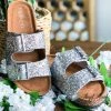 Fashion Go Shoes Shine Bright Buckle Sandals - Silver - SALE